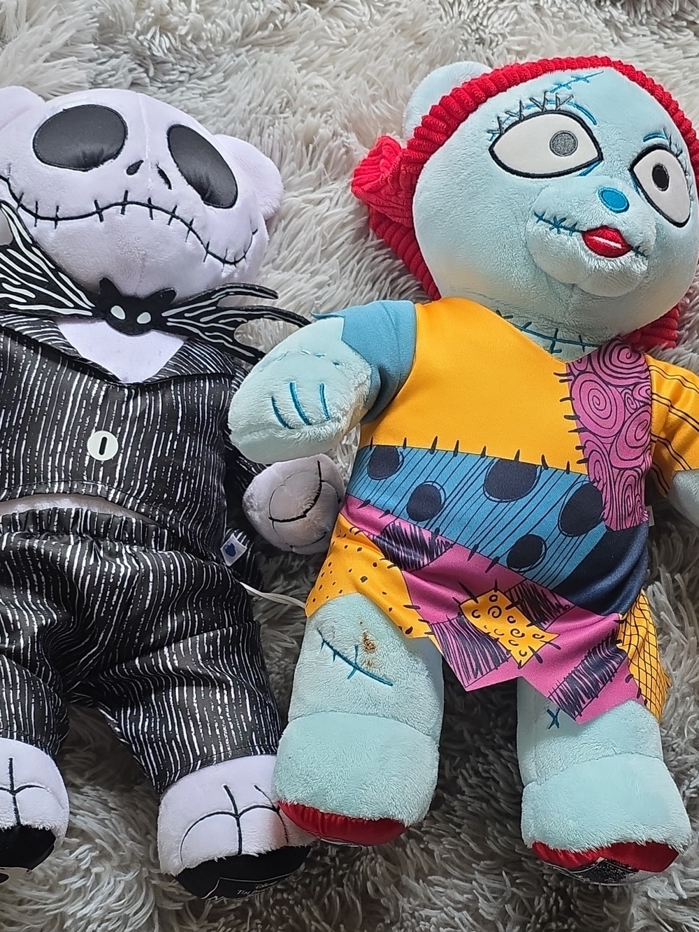 Halloween Patchwork Blue Sally Plush Doll - Kids Stuffed Animal